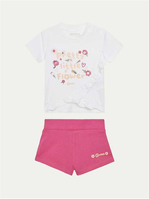 T-shirt e short bambina bianco GUESS | A5GG07K6YW4/G011